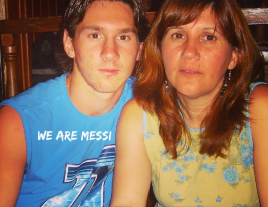 Celia Maria Cuccittini With Young Messi